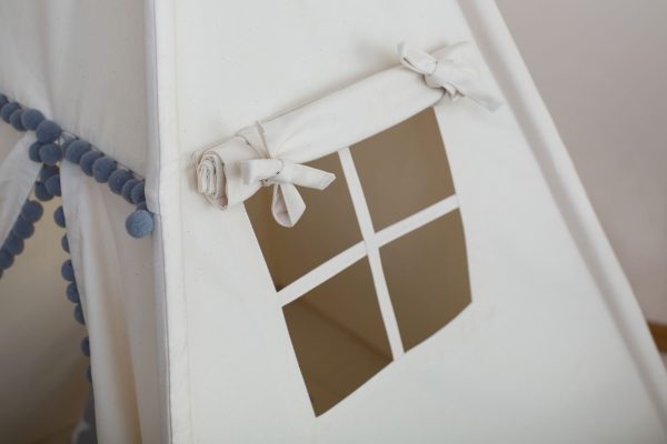 Beige with Pom Poms šator